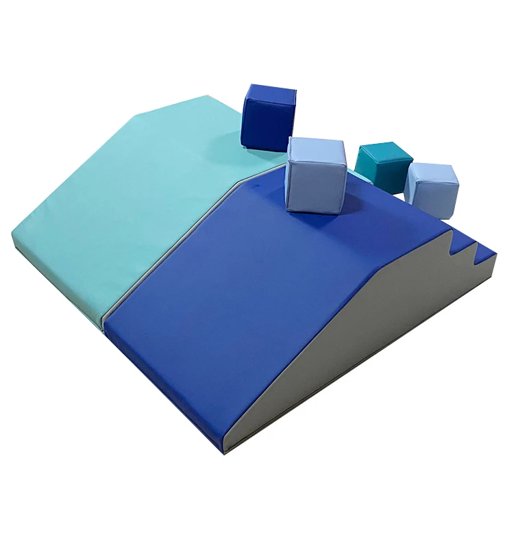 6 Piece Kids Combination Foam Soft Play Climbing And Crawl Set