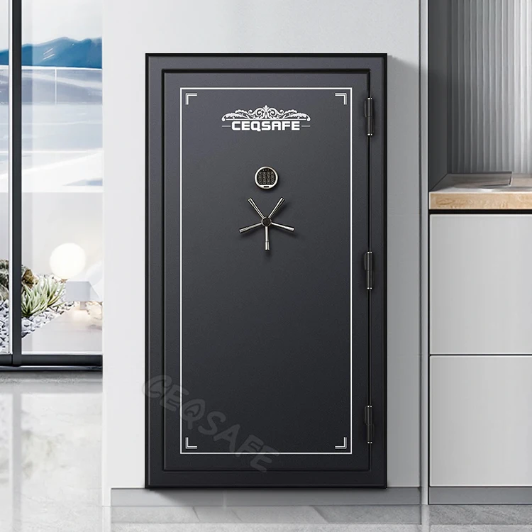 CEQSAFE Black Heavy Duty Fireproof Fire Resistant Welded Home Gun Safe Box