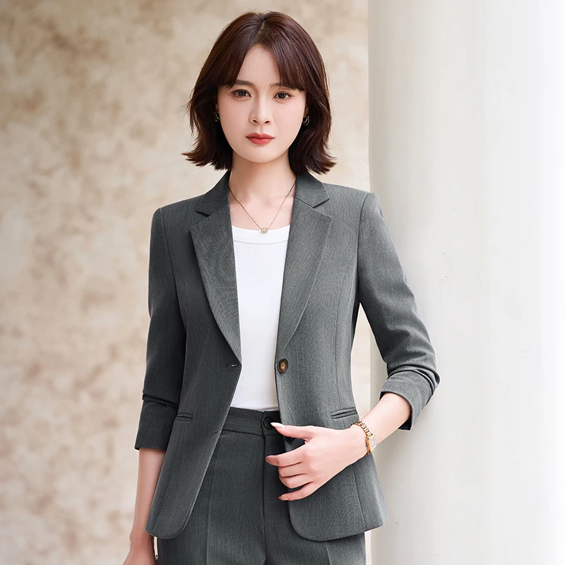 grey dress jacket women's Button Jacket | Blazer main image 1