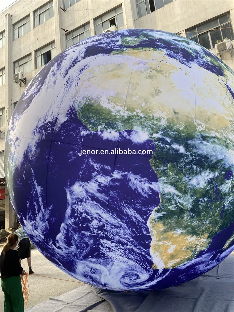 Giant Inflatables World Globe Earth Map Ball with Light for Decoration