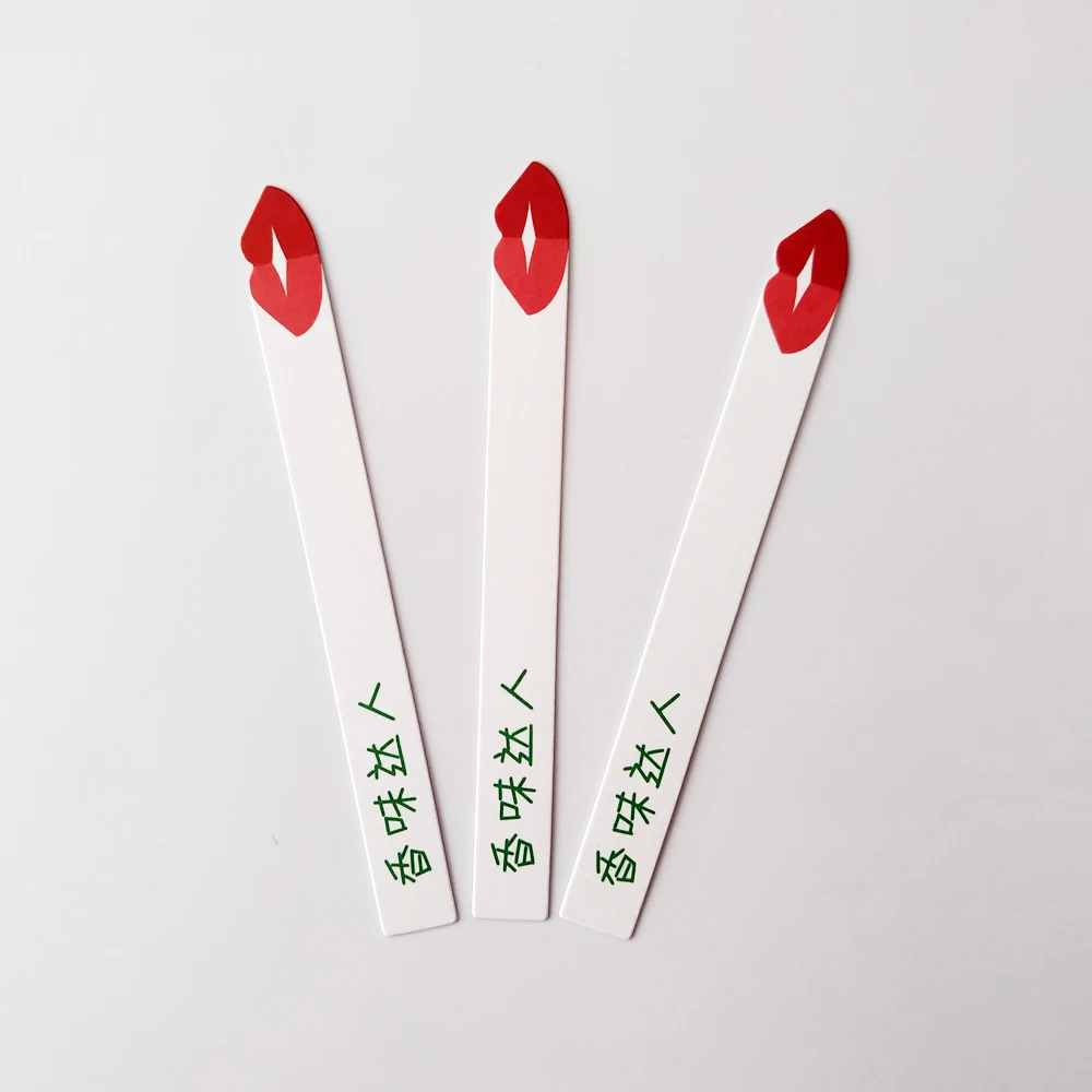 
 Изысканный тестер духов, толстые белые бумажные карты, ароматизирующие полоски, пользовательский с тисненым логотипом  