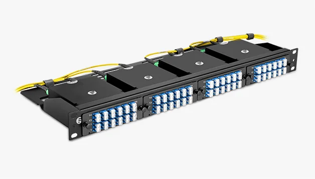 Fiber Modular Rack Mount Enclosure KEXINT FTTH Fiber Optic Patch Panel 19 Inch 4U Rack Mount Enclosure 144 ...
