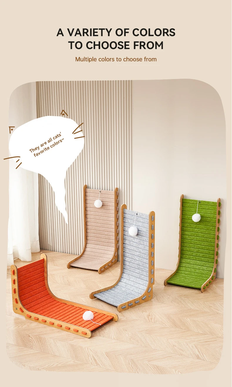 Vertical L-shaped Cat Claw Board Cat Nest One Can Not Catch Crumbs Large Wear-resistant Claw Board Cat Toy Supplies details