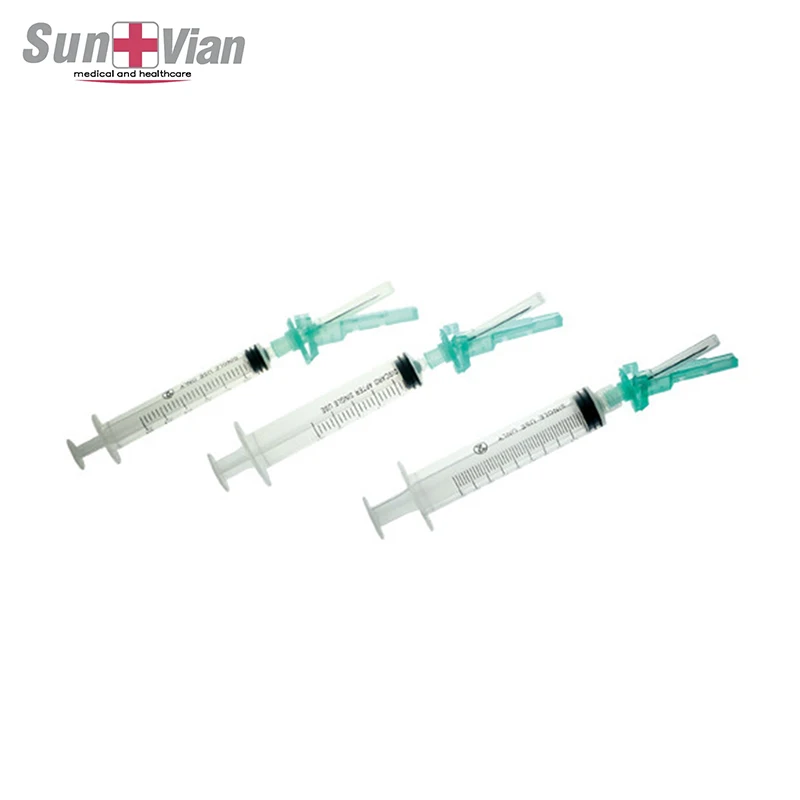 1ML Medical Syringes Disposable Syringe With Safety Needle