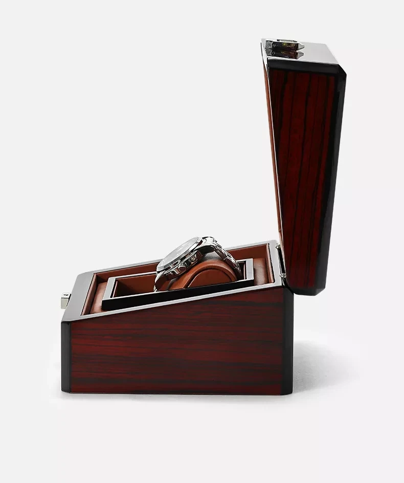 Wholesale Custom Logo Luxury Wooden Watch Box Watch Storage Single Gift