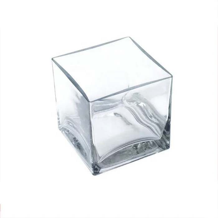 Wholesale Different Size Tableware Slant Cut Glass Bowl Vase for Storage