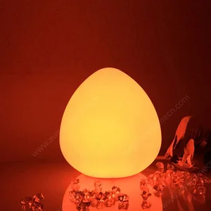Modern 16-Color LED Night Light Mini Peach Shape Smart Home Mood Dimmer for Bedroom Remote Control Battery Powered