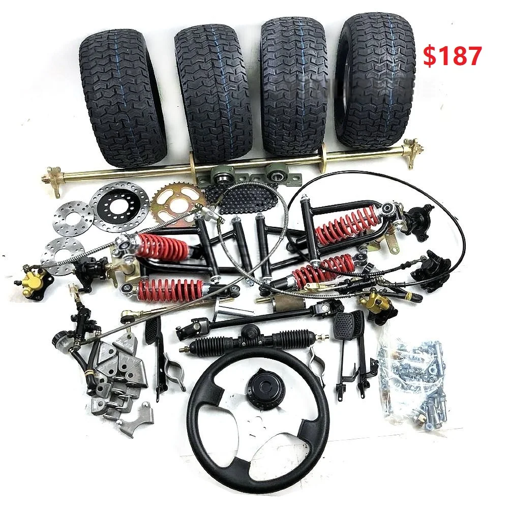 Motoforti 2 Pièces Tige Direction M8 185mm Pour ATV 49cc Go Kart Électrique - Acier Inox