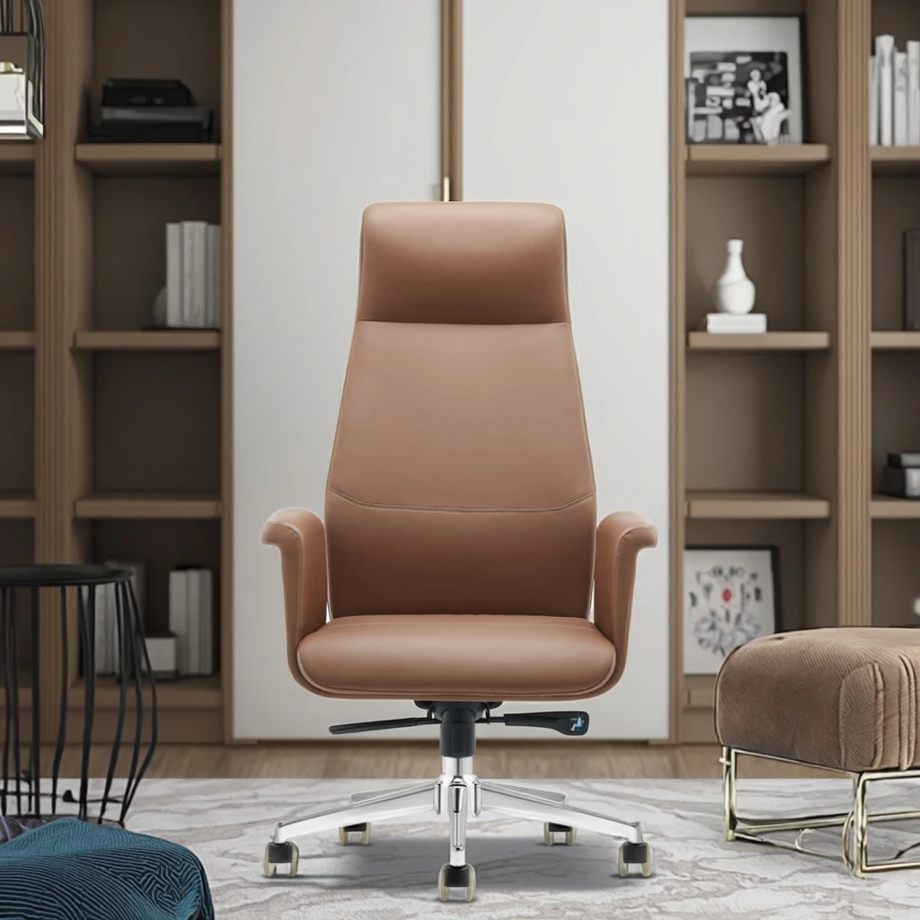 Luxury Executive Chair Detachable Headrest PU Leather Surface Professional Auditorium Seating 3