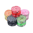 20 Pcs 100% Cotton Pre-Cut Jelly Rolls Strips Fabric for Quilting in Vivid Colors with Different Patterns 6*100CM