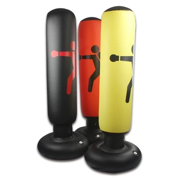 High Quality Wholesale Custom Heavy Inflatable Free Standing Air Water Boxing Ball Punching Bag with Box for Kids Children Adult