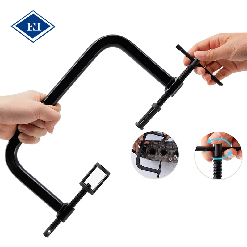 Easy Operated Manually Auto Motorcycle C Clamp Valve Coil Spring Compressor Valve Remover Installer Tool Kit Engine Tools Kits
