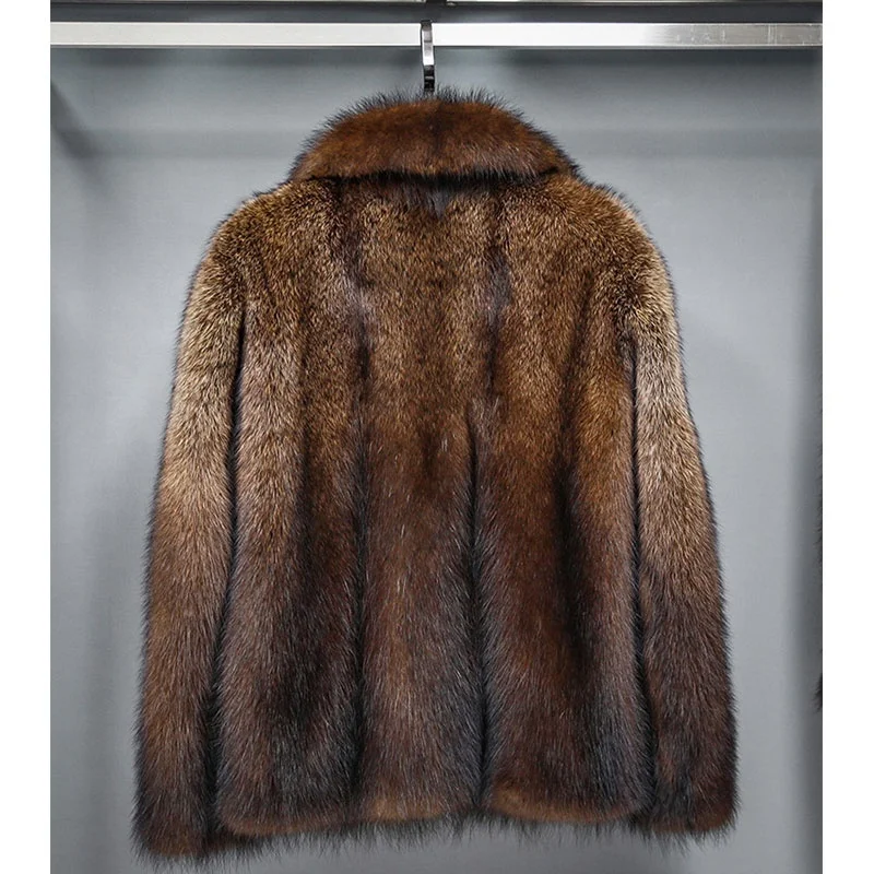 Excellent Designer Finsher Sable Fur Coat Jacket Men Custom Made Thick Soft  Brown - Buy Finsher Sable Fur Coat,Fur Coat Jacket Men,Sable Fur Coat