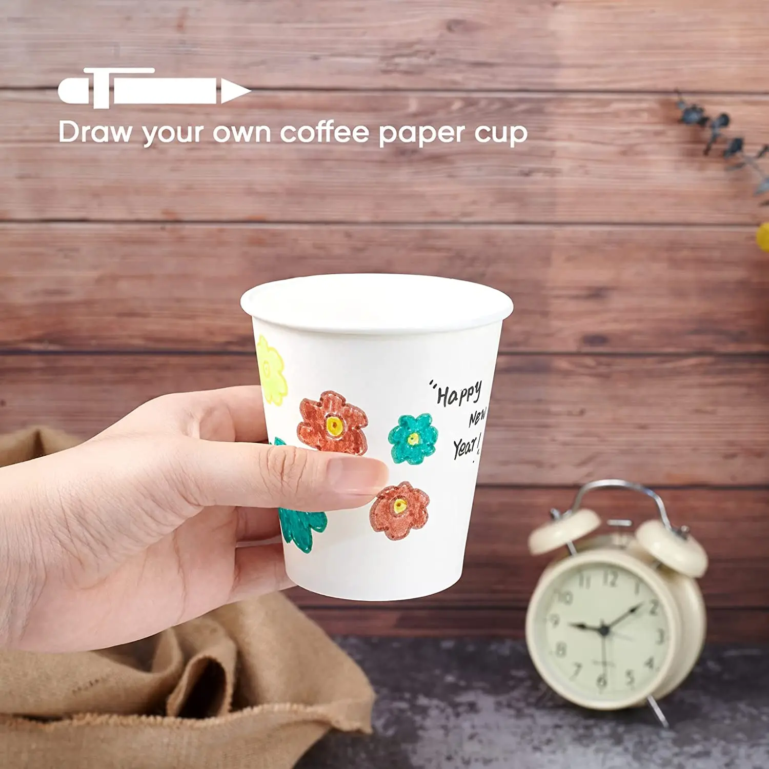 colored Hot paper cup sleeve custom paper coffee cup sleeve with logo cute coffee paper cups details