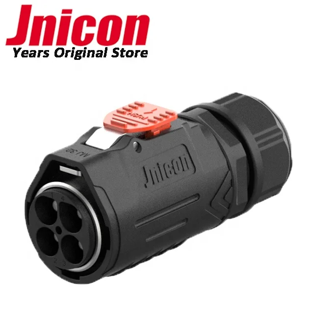 IP65 IP67 Jnicon MJ32 Male Plug and  Female  Receptacle 4 Pin Connector Waterproof