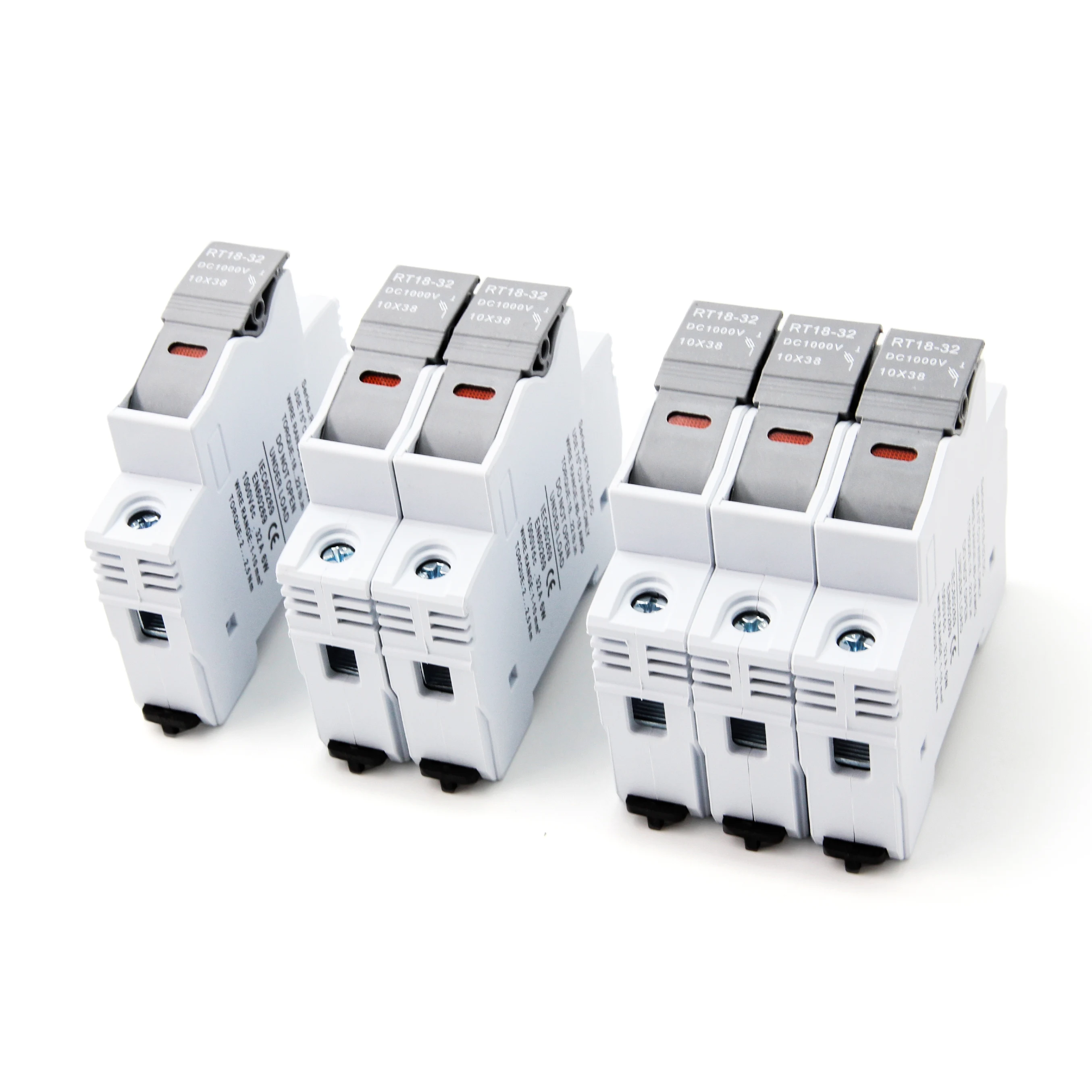 Din Rail Fuse Holder 1000v Solar Fuse Holders With 10x38 Fuse - Buy ...