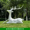 White lying stag