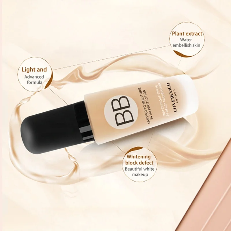 Макияж лица полное покрытие водонепроницаемый длительный BB жидкая основа макияжа