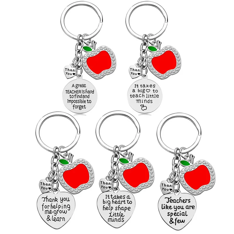 Wholesale Custom Thank You Teacher Appreciation Keychain For Teacher ...