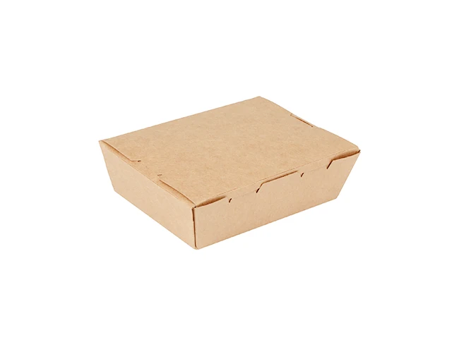 Disposable Takeaway Food Out Container Fried Chicken Pizza Noodle Fast Food Breakfast Lunch Kraft Cardboard Packaging Paper Box supplier