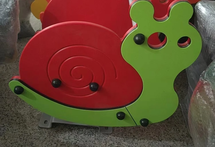 Hot-selling Custom-made Outdoor Playground, Children's Rocking Horse Garden Game, and Toddler See-saw Spring Horse