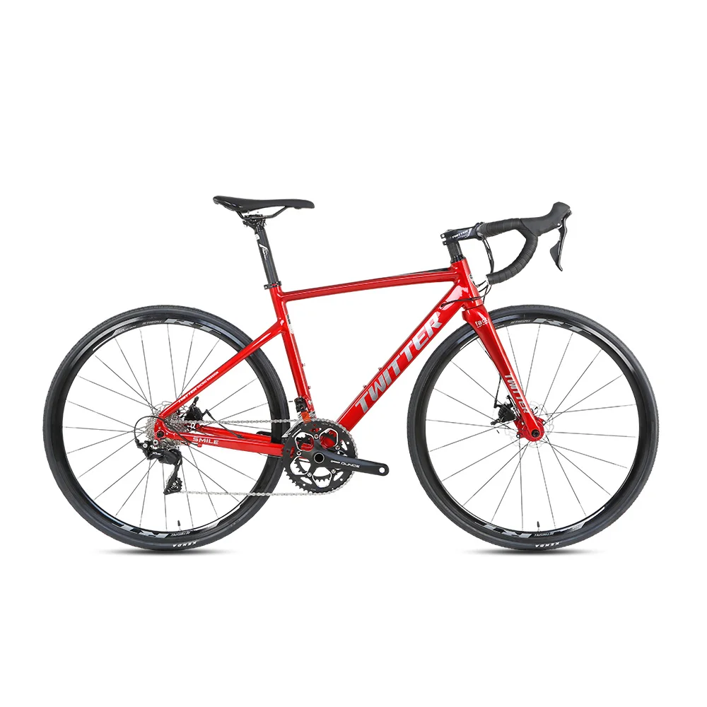 TWITTER Bicycle SMILE 700C 22 Speed Disc Brake 142mm Aluminum Alloy 7005 Racing Road Bike