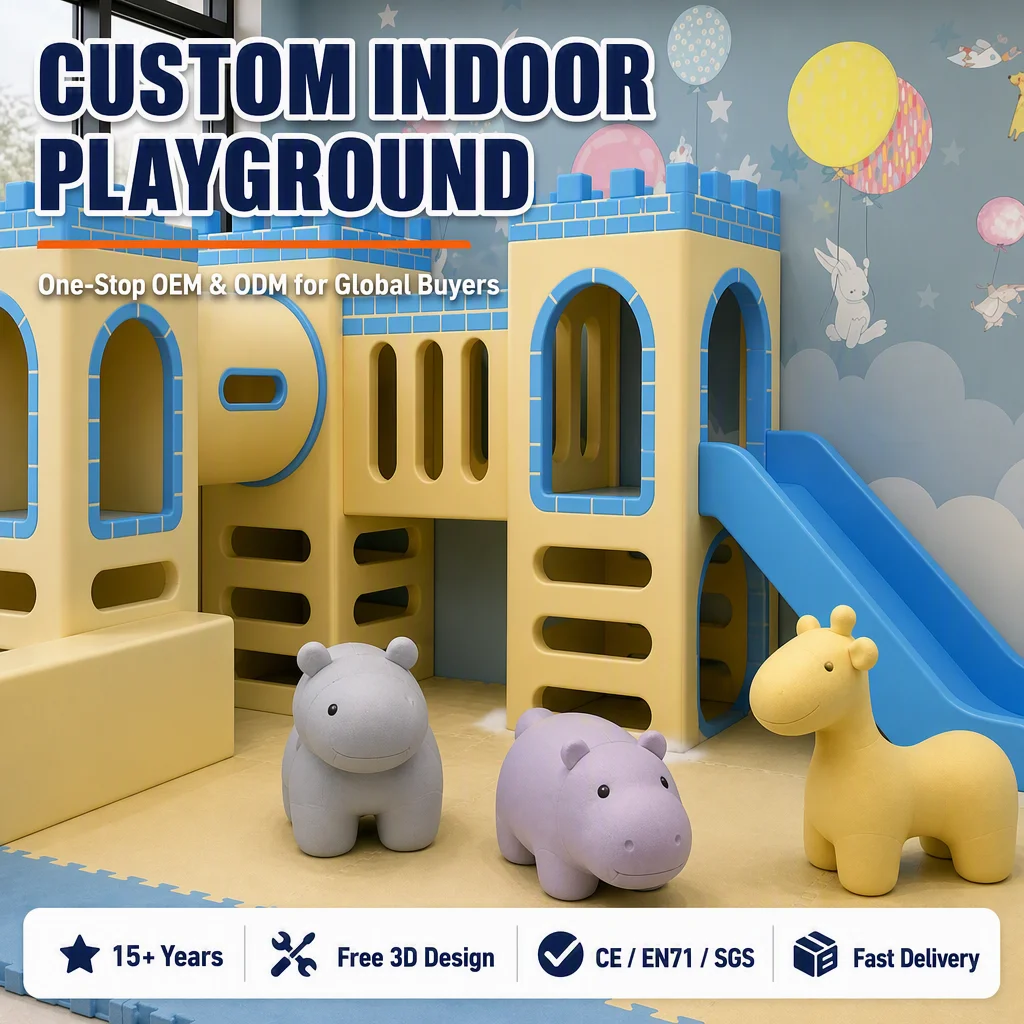 OEM CE Certified Indoor Kids Naughty Castle Commercial Soft Play Equipment Ball Pool Slide Climbing Tunnel for Shopping Mall
