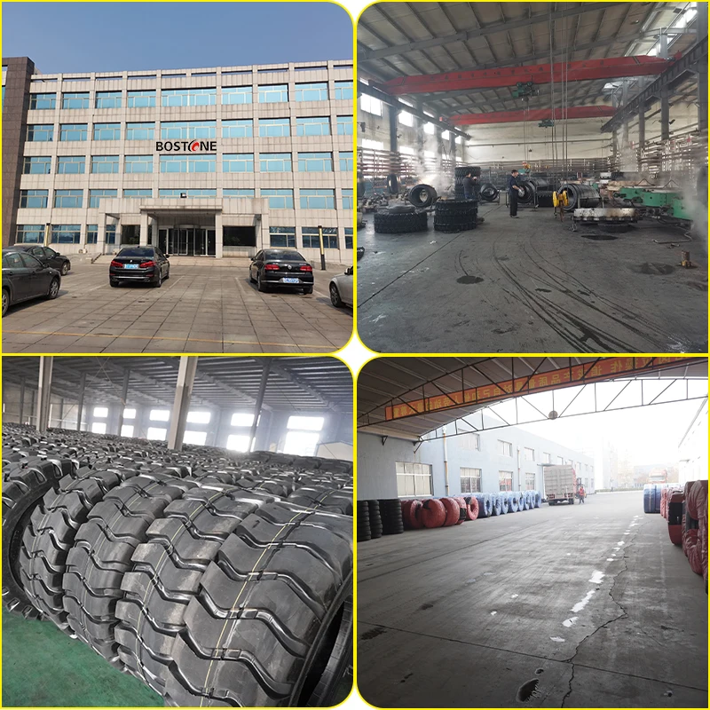 BOSTONE Brand 6.5 -10 New Rubber Solid Fork Truck  Tyres