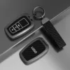 A three button carbon fiber texture hand rope