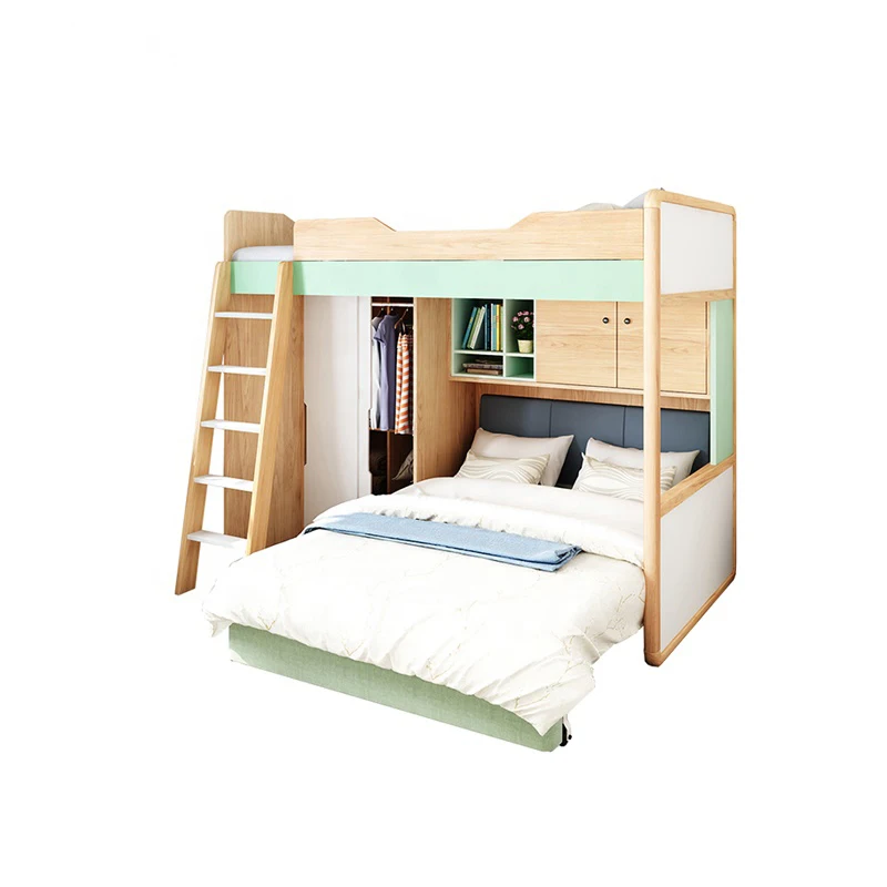 Multifunction Wardrobe Sofa Bed Design Double Bed Modern Wooden