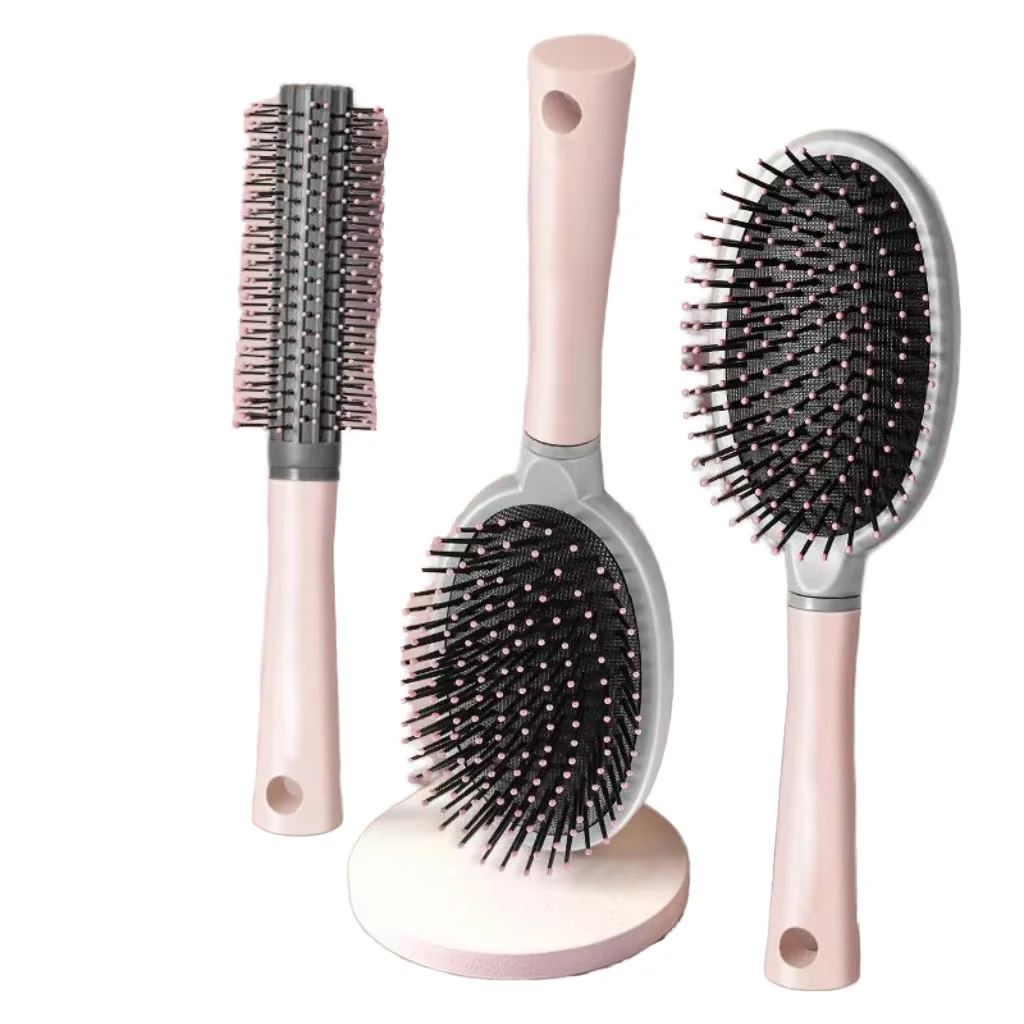 Sakura Pink Fluffy Rib Comb High Skull Large Curved Curly Hair Styling Artifact Comfortable Nylon Fashion for Female Home Use manufacture