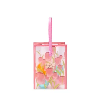 Spot hot pressed PP frosted semi transparent hand-held gift bag for kindergarten snacks holidays birthdays and weddings