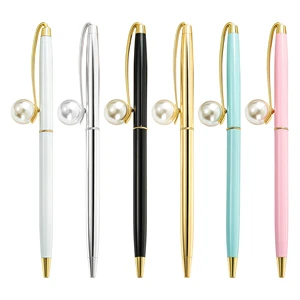 New Pearl-Shaped Metal Ballpoint Pen with Custom logo Smooth Writing for Advertising Promotional Gift and Office