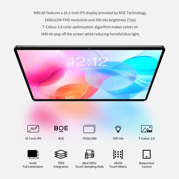 Wholesale 100% Original Teclast M40 Air 4G LTE Tablet PC 10.1 inch  8GB+128GB Android 11 Kids Tablet Education Laptop computer From 