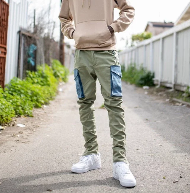 High Quality New Fashion Streetwear Hip Hop Wholesale Mens Stacked Jeans  Custom Mens Cargo Truck Pants - Buy Stacked Pants,Cargo Pants,Truck Pants  Product on 