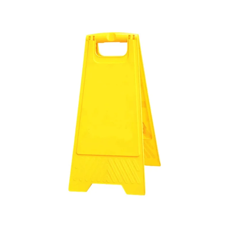High Impact Polypropylene 'A' Frame Plain Yellow Sign with Carrying Handle 
