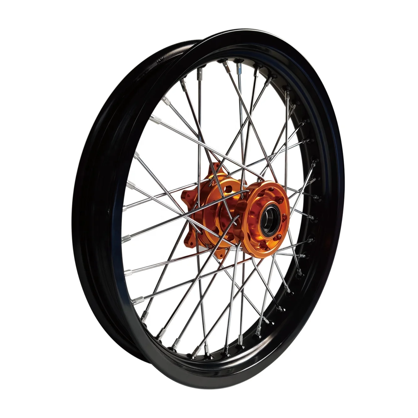 Customized 2.50-17 and 3.00x17 Inch Motorcycle Alloy Spoked Wheels New Complete Billet Hub with SX250 Made of Aluminum Alloy