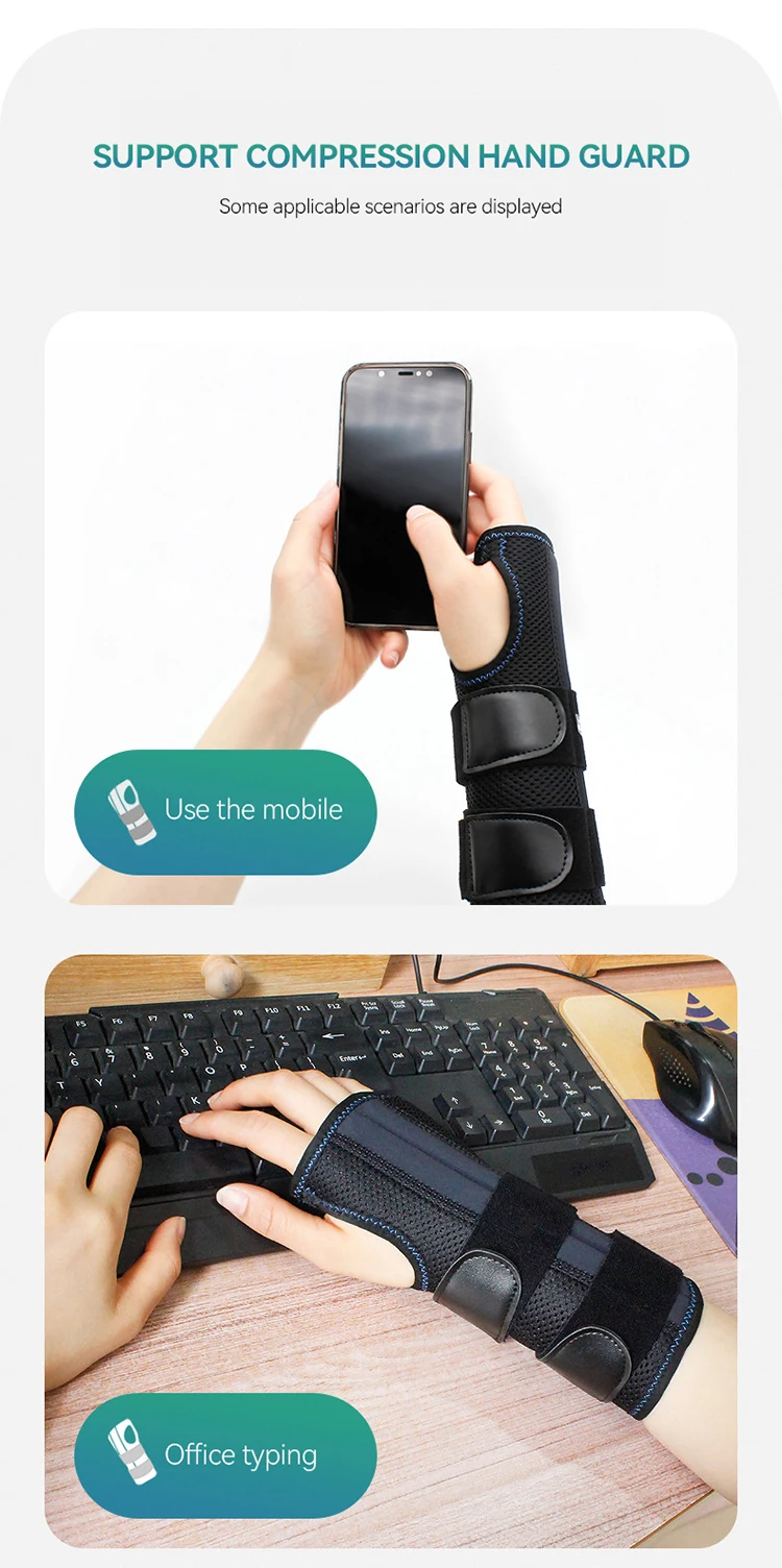 Adjustable Wrist Support Splint Hand Brace With 3 Stays Wrist Brace For