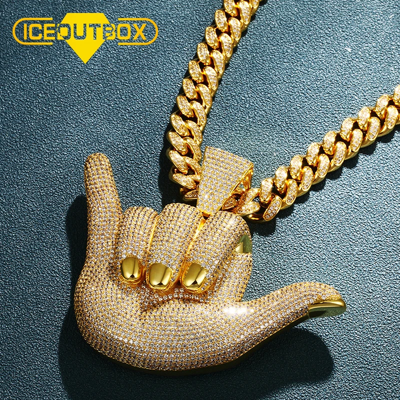 Colgante Charm Bling De San Lázaro - Aleación Bañada En Oro 14K Con Circonitas Cúbicas - Estilo Hip Hop