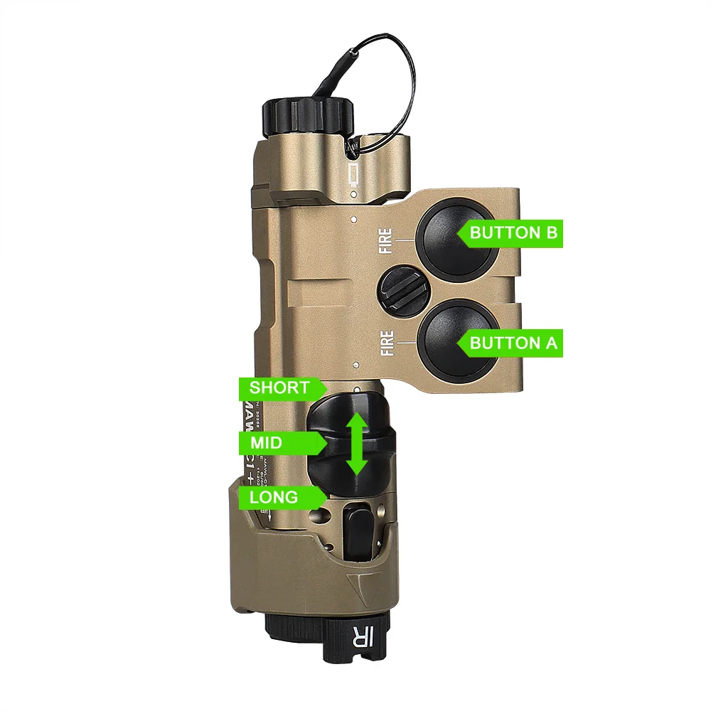 NB MAWL c1+ led+グリーン B. E. Meyers MAWL-C1+ Aiming Illuminator - Green LED Light