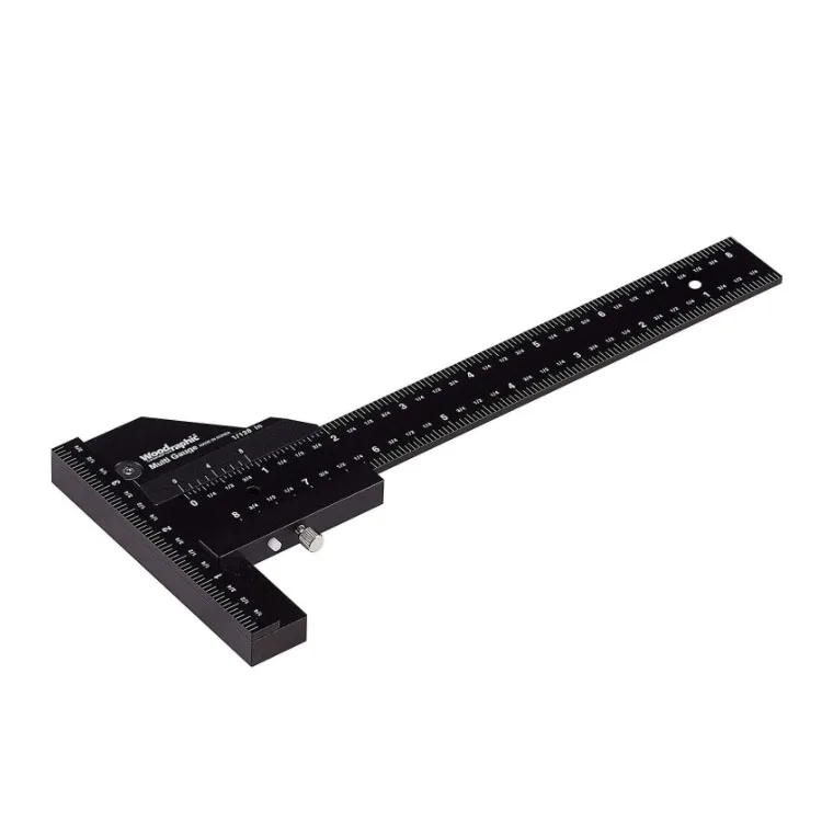 Multi Woodworking Sliding Gauge Aluminum Alloy Scribe Ruler Depth Gauge