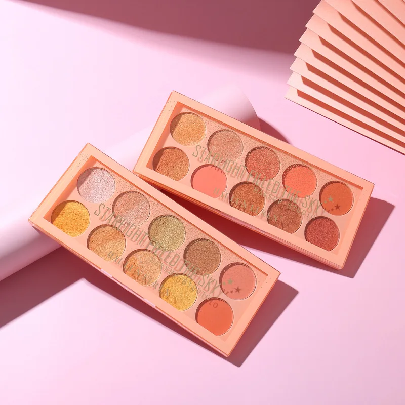 
 Новинка, Лидер продаж, оптовая продажа, картонная палитра теней для век с высоким пигментом, 10 цветов  