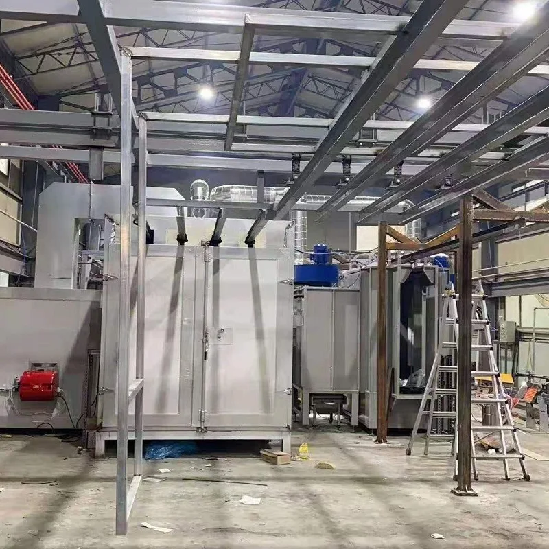 Manual Electrostatic Powder Coating Painting Line for Heavy Parts