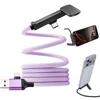 Cavo di ricarica rapida da 60 W con supporto magnetico per telefono viola