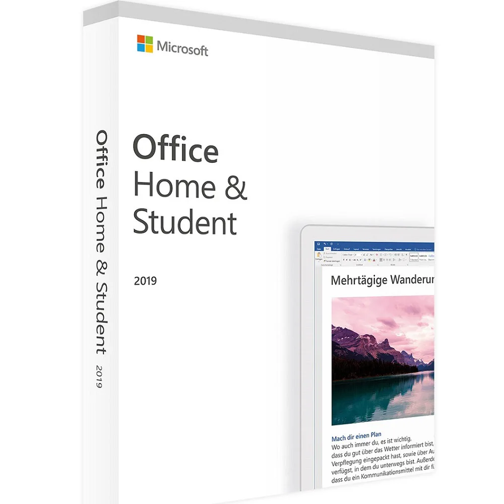 Licencia de por vida Hogar de oficina y estudiante 2019 para Windows 10 