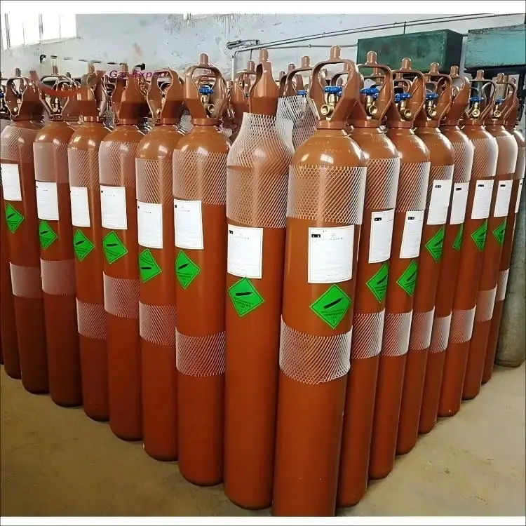 Gas na Helium na 40 L, 150 bar, para sa Pagpapalit ng Gas para sa Mga Balon, Kalinisan: 99.9%, Muling Napupuno na Silindro ng Helium