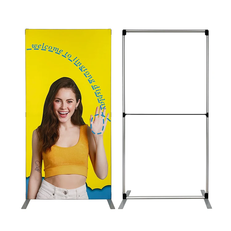 Custom Cheap Lightweight Folding Portable Exhibition Trade Show Metal Aluminum Frame Fabric