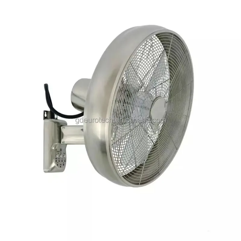 18 Inch Wall Mounted Fan Metal Oscillating Wall Fan For Dining Room