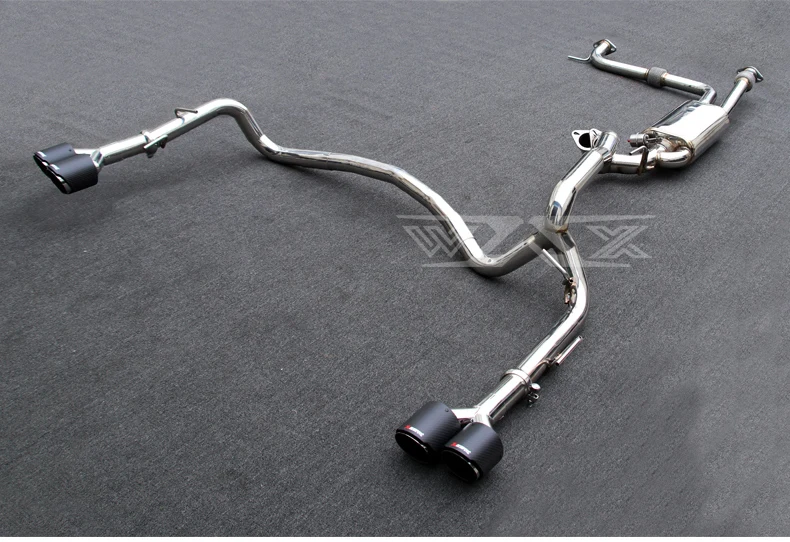 Racing Stainless Catback Valved Exhaust for Nissan Patrol Y62 2016-2022 Exhaust System with Dual Muffler Tips