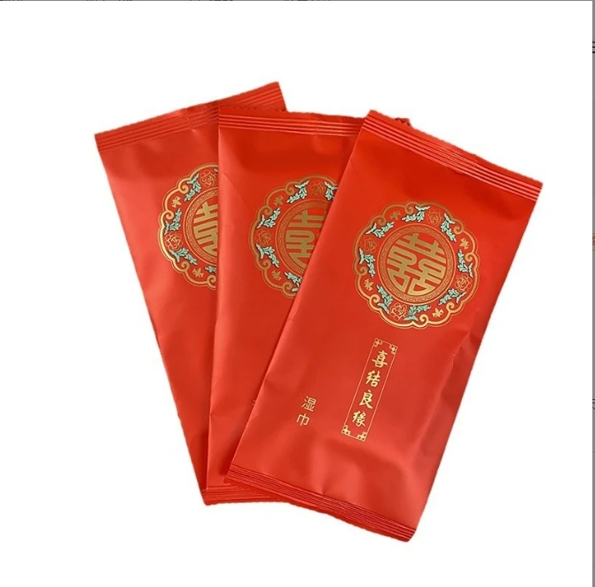Top-Angebot Fabrikmaßstab Logo Verpackung 1 Stück Groß 25x25 cm Feuchttuch Verstärkt und Umweltfreundlich für Hot-Pot-Restaurant Kette